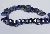 CTD2101 Top drilled 20*28mm - 25*35mm freeform lapis lazuli beads