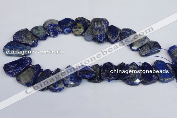 CTD2101 Top drilled 20*28mm - 25*35mm freeform lapis lazuli beads