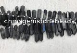 CTD2115 Top drilled 10*25mm - 12*45mm sticks labradorite beads