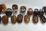 CTD2130 Top drilled 15*25mm - 18*25mm freeform agate beads