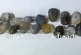 CTD2147 Top drilled 15*25mm - 18*25mm freeform agate beads