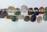 CTD2153 Top drilled 15*25mm - 18*25mm freeform mixed gemstone beads