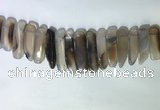 CTD2160 Top drilled 8*20mm - 10*40mm sticks agate gemstone beads