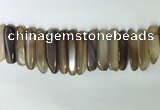 CTD2161 Top drilled 8*20mm - 10*40mm sticks agate gemstone beads