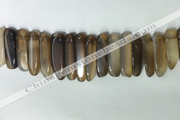 CTD2161 Top drilled 8*20mm - 10*40mm sticks agate gemstone beads