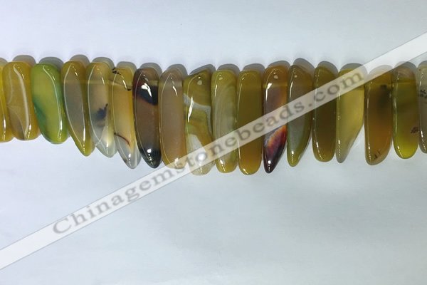 CTD2164 Top drilled 8*20mm - 10*40mm sticks agate gemstone beads