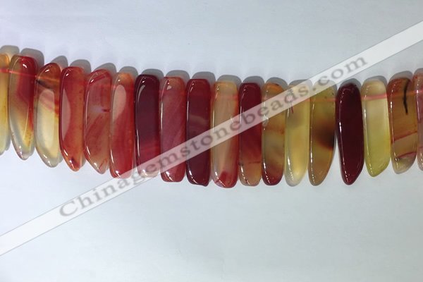 CTD2166 Top drilled 8*20mm - 10*40mm sticks agate gemstone beads