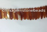 CTD2167 Top drilled 8*20mm - 10*40mm sticks agate gemstone beads