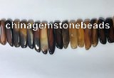 CTD2171 Top drilled 8*20mm - 10*40mm sticks agate gemstone beads