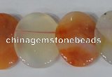 CTD22 Top drilled 20*30mm oval agate gemstone beads wholesale