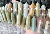 CTD2242 Top drilled 10*22mm - 12*45mm faceted nuggets amazonite beads