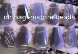 CTD2336 Top drilled 16*18mm - 20*30mm faceted freeform moonstone beads