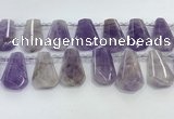 CTD2338 Top drilled 16*18mm - 20*30mm freeform lavender amethyst beads