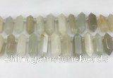 CTD2392 Top drilled 13*30mm - 14*42mm sticks moonstone beads