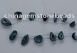 CTD2504 Top drilled 15*20mm - 25*35mm freeform druzy agate beads