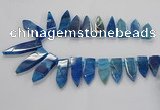 CTD2513 Top drilled 15*25mm - 16*50mm sticks agate gemstone beads