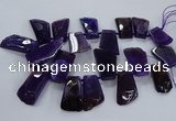 CTD2557 Top drilled 20*35mm - 30*45mm freeform agate gemstone beads