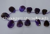 CTD2566 15.5 inches 18*25mm - 30*40mm freeform agate beads