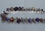 CTD2594 Top drilled 15*20mm - 25*35mm faceted freeform agate beads