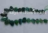 CTD2598 Top drilled 15*20mm - 25*35mm faceted freeform agate beads