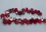 CTD2603 Top drilled 13*18mm - 23*33mm freeform agate beads