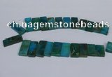 CTD2667 Top drilled 14*27mm - 16*42mm rectangle agate jasper beads