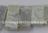 CTD2688 Top drilled 16*22mm - 16*55mm rectangle agate beads