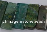 CTD2695 Top drilled 16*22mm - 16*55mm rectangle agate beads