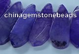 CTD2701 15.5 inches 10*25mm - 18*50mm freeform agate beads