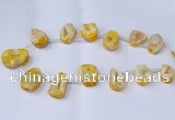 CTD2711 15.5 inches 20*30mm - 35*45mm freeform druzy agate beads