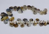 CTD2732 Top drilled 15*20mm - 25*35mm freeform montana agate beads