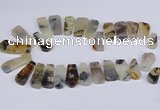 CTD2733 Top drilled 15*25mm - 20*35mm freeform montana agate beads