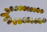 CTD2741 Top drilled 15*25mm - 20*40mm freeform agate beads