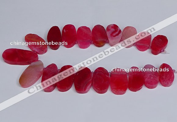 CTD2746 Top drilled 18*25mm - 22*40mm freeform agate beads