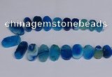 CTD2747 Top drilled 18*25mm - 22*40mm freeform agate beads