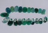 CTD2748 Top drilled 18*25mm - 22*40mm freeform agate beads