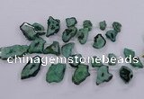 CTD2750 Top drilled 18*25mm - 25*50mm freeform druzy agate beads