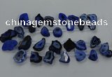 CTD2751 Top drilled 18*25mm - 25*45mm freeform druzy agate beads