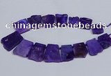 CTD2755 Top drilled 25*30mm - 35*45mm freeform agate beads