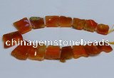 CTD2756 Top drilled 25*30mm - 35*45mm freeform agate beads