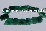 CTD2759 Top drilled 25*30mm - 35*45mm freeform agate beads