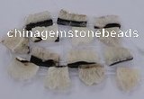 CTD2763 Top drilled 30*40mm - 35*45mm freeform druzy agate beads