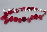 CTD2783 Top drilled 15*25mm - 25*40mm oval agate gemstone beads