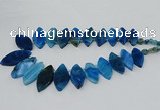 CTD2792 Top drilled 15*30mm - 25*45mm marquise agate gemstone beads