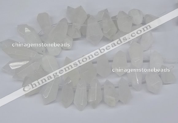 CTD2859 Top drilled 15*20mm - 22*50mm sticks quartz beads