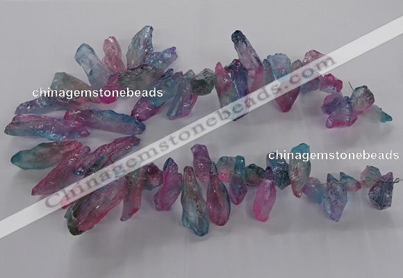 CTD2888 Top drilled 12*28mm - 16*45mm sticks quartz beads