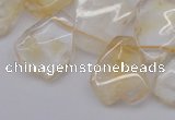 CTD302 Top drilled 15*20mm - 20*25mm freeform citrine gemstone beads