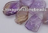 CTD303 Top drilled 15*20mm - 20*25mm freeform ametrine gemstone beads