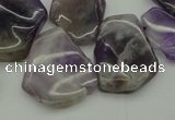 CTD304 Top drilled 15*20mm - 20*25mm freeform dogtooth amethyst beads