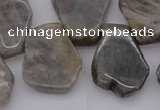 CTD306 Top drilled 15*20mm - 20*25mm freeform labradorite beads